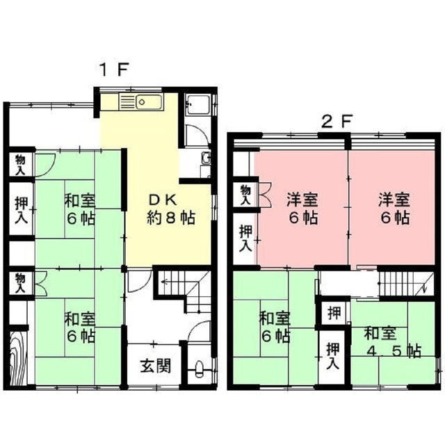 柳津町東塚５丁目貸家の間取り