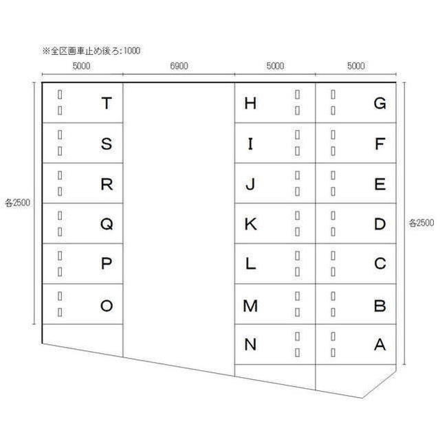 岐阜市本荘中ノ町７丁目の駐車場の間取り