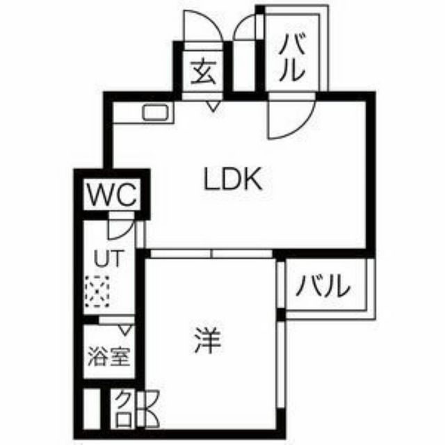 岐阜市加納菱野町のアパートの間取り