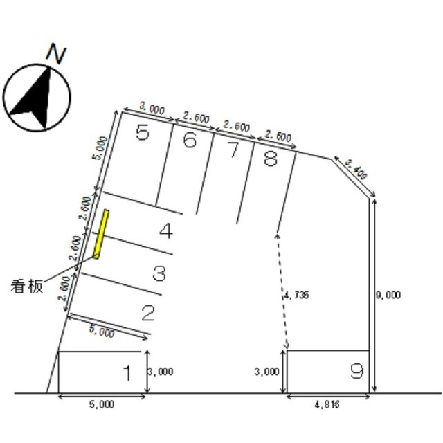岐阜市本荘中ノ町１０丁目の駐車場の間取り