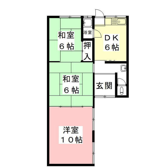 岐阜市大菅北の一戸建ての間取り