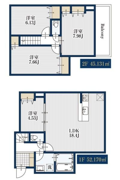 横浜市中区鷺山の新築一戸建の間取り|使い勝手の良い4LDK
お気軽にお問い合わせください。