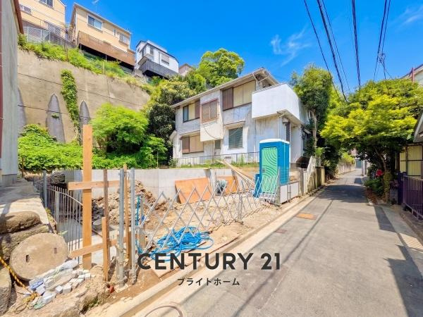 横浜市中区鷺山の新築一戸建の前面道路含む現地写真|閑静な住宅街につき住環境良好です♪