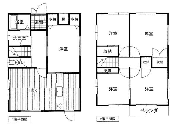 和歌山市布施屋　中古戸建の間取り