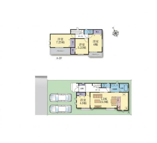 藤沢市大庭の新築一戸建の間取り