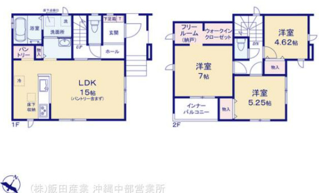 ハートフルタウン宜野湾市嘉数-C号棟の間取り