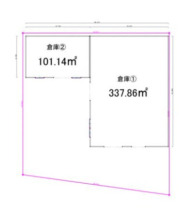 横浜市旭区善部町の倉庫の間取り