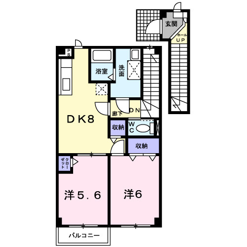 ドミールＫ１の間取り