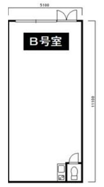 横浜市都筑区牛久保西２丁目の店舗事務所の間取り