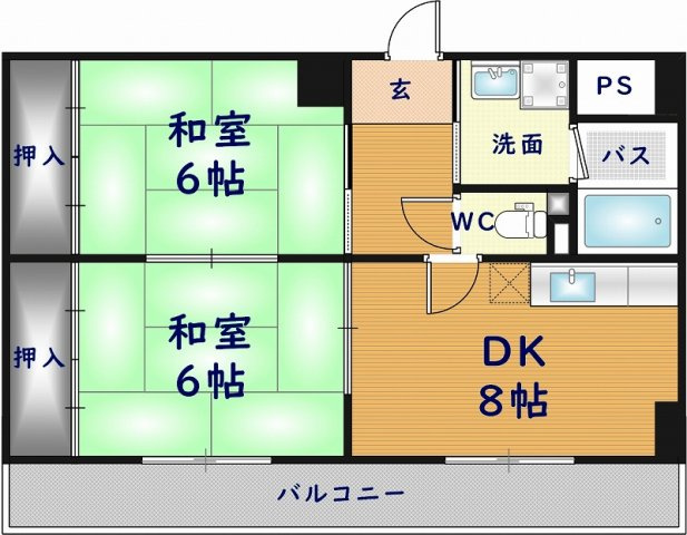 【間取り】 | タカマツレジデンス布施south（旧ラポールくき）