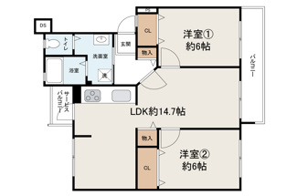 【間取り】 | 泉北茶山台第一次住宅9号棟