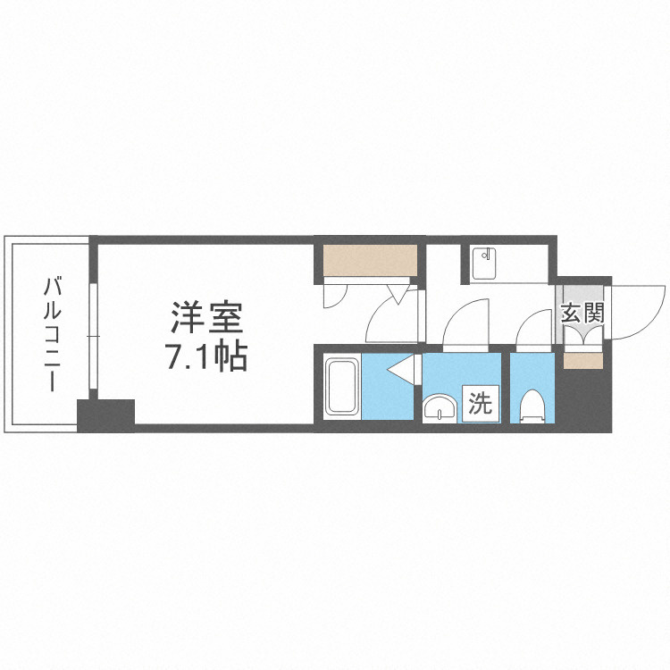 S-RESIDENCE大阪九条Northの間取り