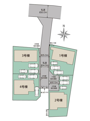 【区画図】 | 福島市笹木野天戸畑　2号棟（Z）