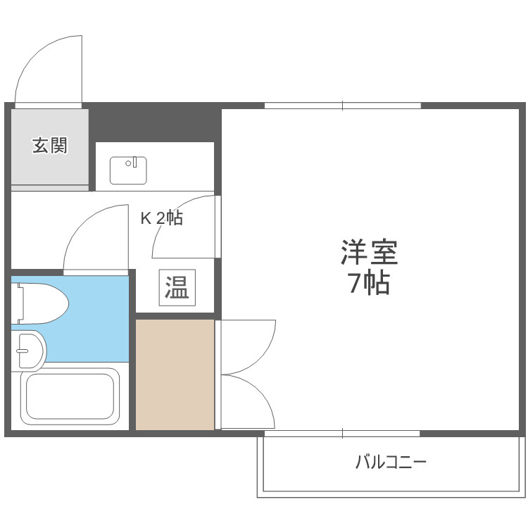 青雲荘の間取り|別号数タイプ
