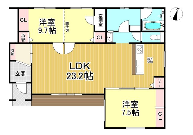 常滑市錦町3丁目　全9区画　6号棟の前面道路含む現地写真|平屋建てのお家☆　駐車2台可能☆
