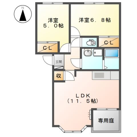 【間取り】 | ストロベリーフィールズⅠ