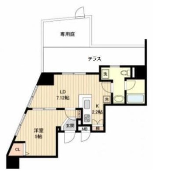 カインドステージ高輪台の間取り