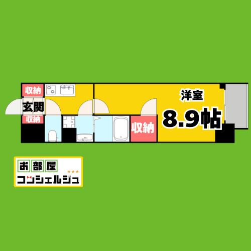 スリーアイランドタワー久屋大通の間取り