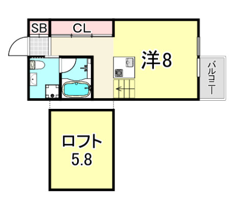 C4　Koshien　eastの間取り
