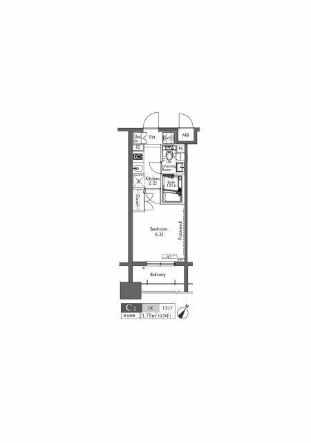 プラウドフラット三軒茶屋の間取り