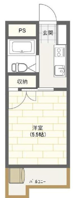 六甲アサヒの間取り