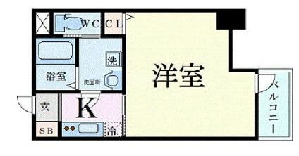 プレサンス谷町キャトルの間取り