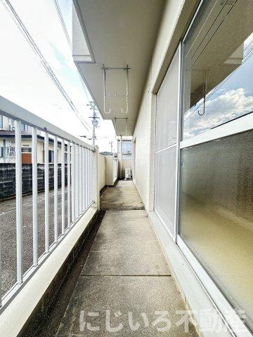 第2コーポ松橋のバルコニー