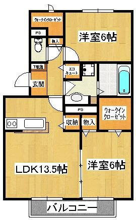 フルールポワールの間取り
