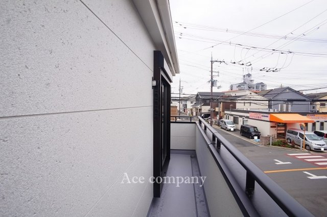 【バルコニー】 | 八尾市小畑町2丁目　【4号棟/全4棟】 | 西向きのバルコニーです☆