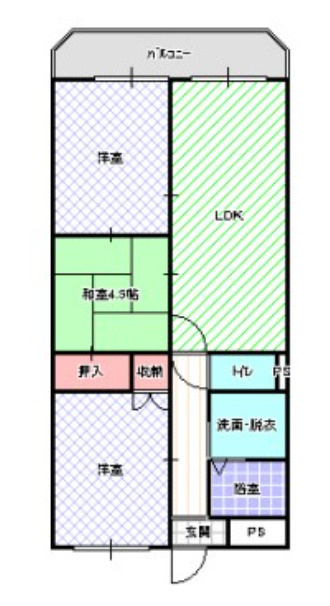 寝屋川市 RC造一棟マンション 利回り9.54％の間取り