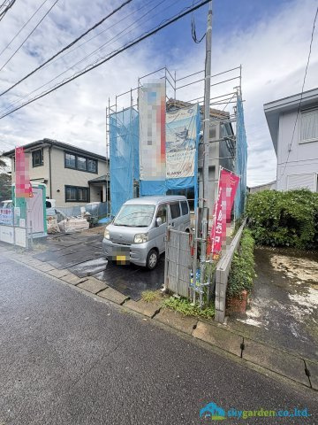 鎌倉市今泉台６丁目　新築戸建　全１棟の外観|令和8年7月3日撮影（建築中）