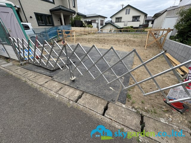 鎌倉市今泉台６丁目　新築戸建　全１棟の駐車場|令和8年6月2日撮影（建築中）