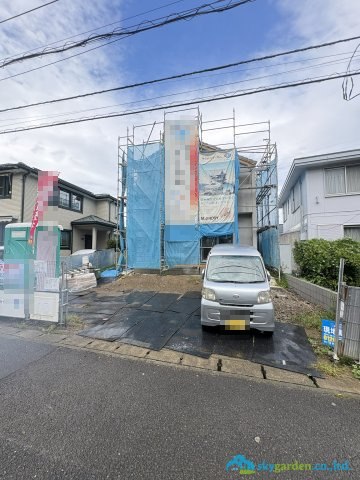 鎌倉市今泉台６丁目　新築戸建　全１棟の外観|令和8年7月3日撮影（建築中）