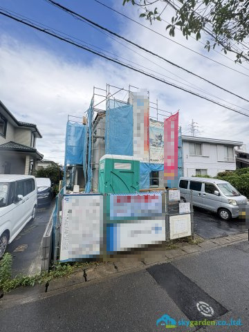 鎌倉市今泉台６丁目　新築戸建　全１棟の外観|令和8年9月28日撮影（建築中）