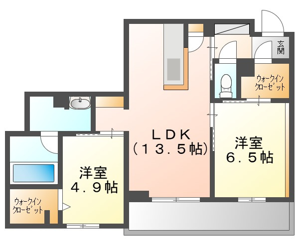 レーベンエイトⅡの間取り