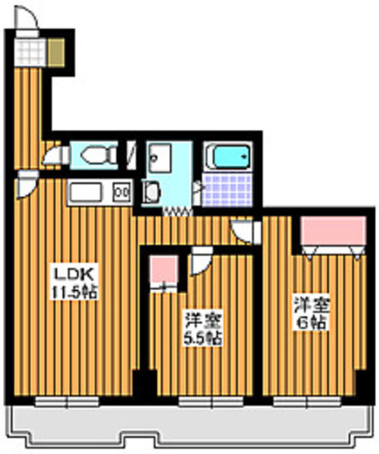 シャルム松木の間取り