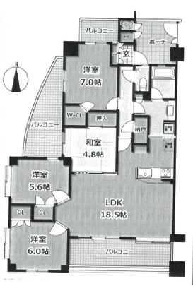 【間取り】 | サンクタス新松戸ヴィレーヴ