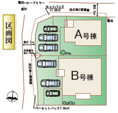 仲介手数料不要　ハートフルタウン北区植木町投刀塚422番【桜井小・鹿南中】の区画図