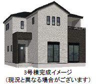 仲介手数料不要　よかタウンBloom東区沼山津2丁目1期【秋津小・東野中】の外観パース|外観パースです