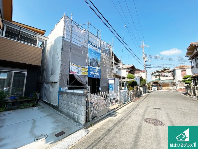 1(土)2(日)現地説明会　大和郡山市筒井町の前面道路含む現地写真|周辺は閑静な住宅街です。前面道路もしっかりと有りますので車の出し入れも安心ですよ！