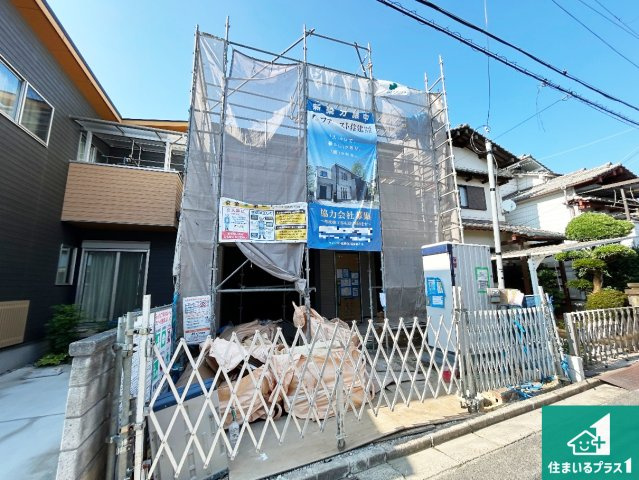 1(土)2(日)現地説明会　大和郡山市筒井町の外観|現在はこんな感じです。完成までが待ち遠しいですね。