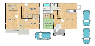 【間取り】 | 阪本町　中古戸建