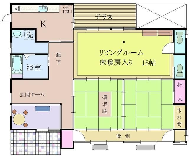 小雀町古民家の間取り