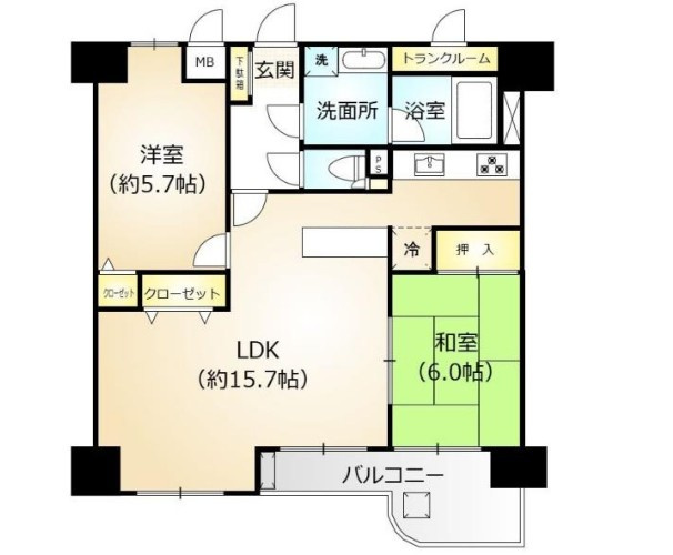 モナーク飯能　中古マンション　3階の間取り|2026/5/15撮影