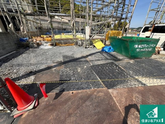揖保郡太子町鵤　第1期　新築一戸建ての外観|周辺は落ち着いた街並みの住宅地！子育てがしやすい住環境です！まだ未完成ですが、現地でしかわからない事もございます。是非一度ご覧ください。