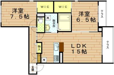 シャーメゾン京都三条の間取り