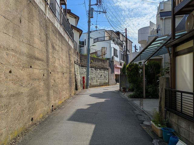 南馬込２丁目売地の前面道路含む現地写真