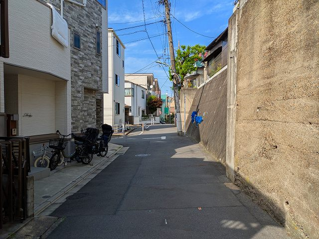南馬込２丁目売地の前面道路含む現地写真