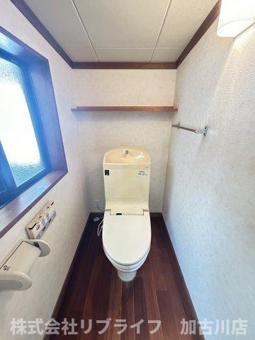 粟津戸建てのトイレ