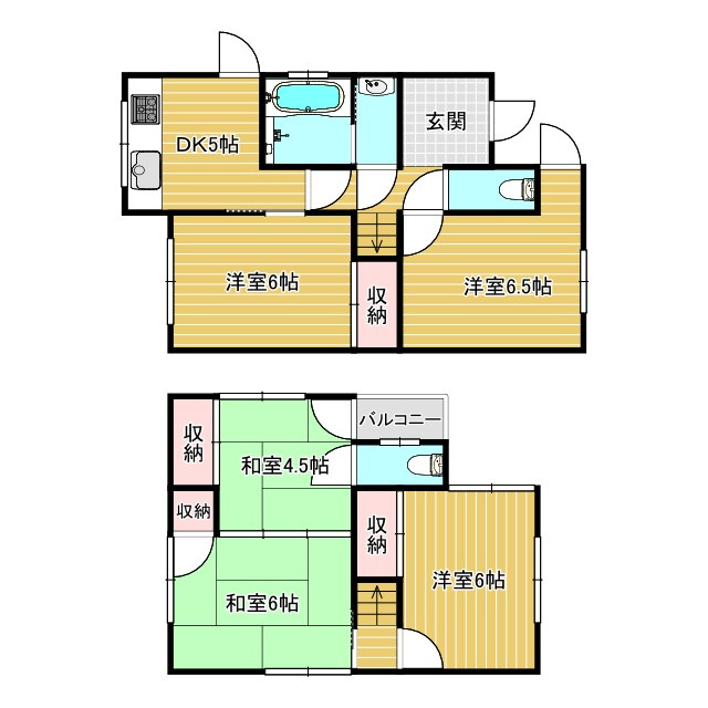 粟津戸建ての間取り
